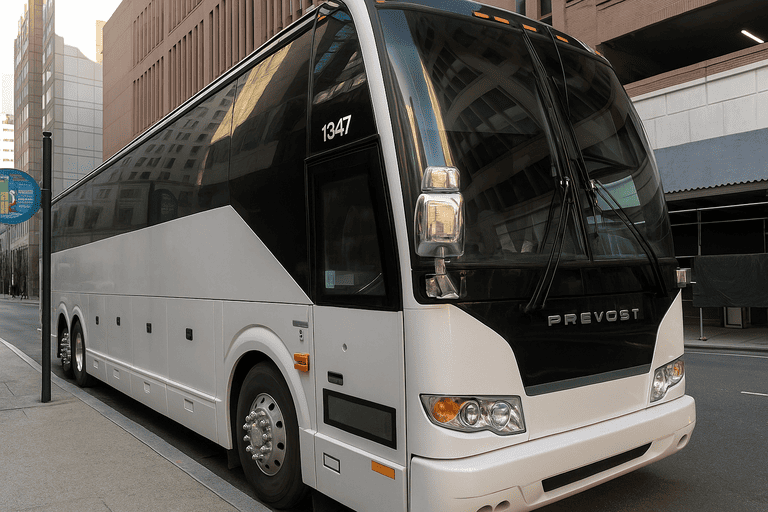 a Virginia Beach Shuttle Bus Rentals coach bus